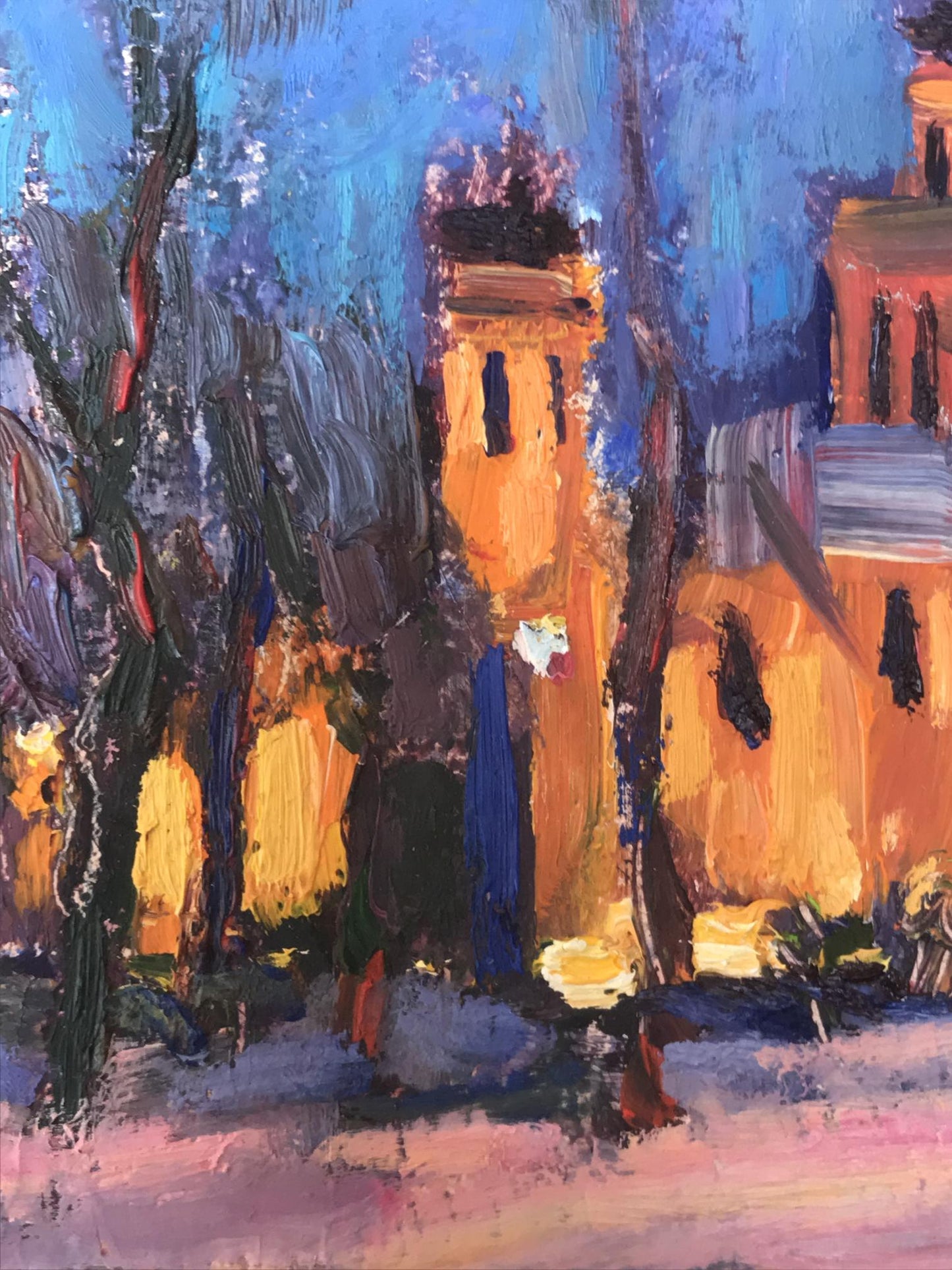 Oil painting Church on Rudnik Kuzeminsky Nikolay Borisovich