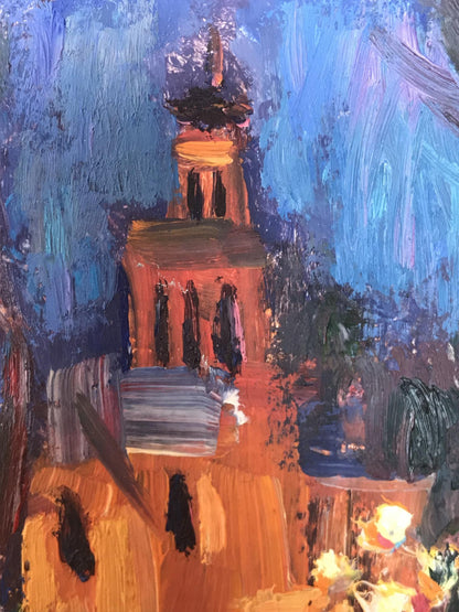Oil painting Church on Rudnik Kuzeminsky Nikolay Borisovich