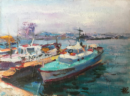 Oil painting Coast in Crimea Kuzeminsky Nikolay Borisovich