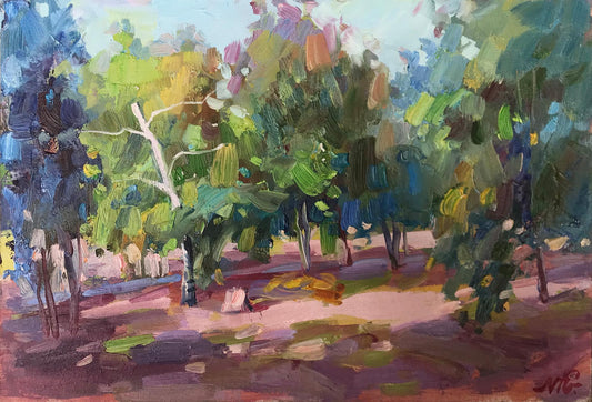 Oil painting Forest park Kuzeminsky Nikolay Borisovich