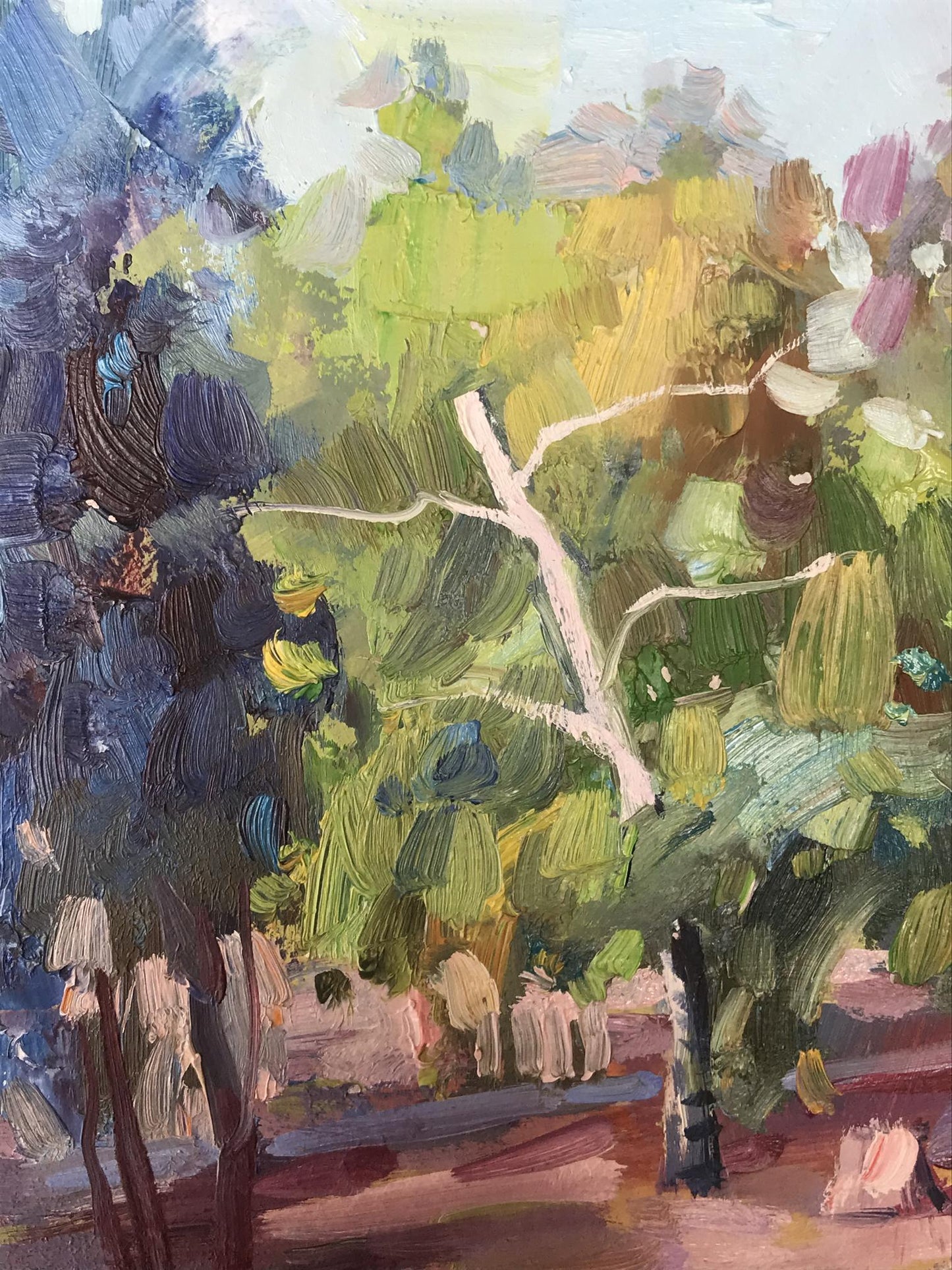 Oil painting Forest park Kuzeminsky Nikolay Borisovich