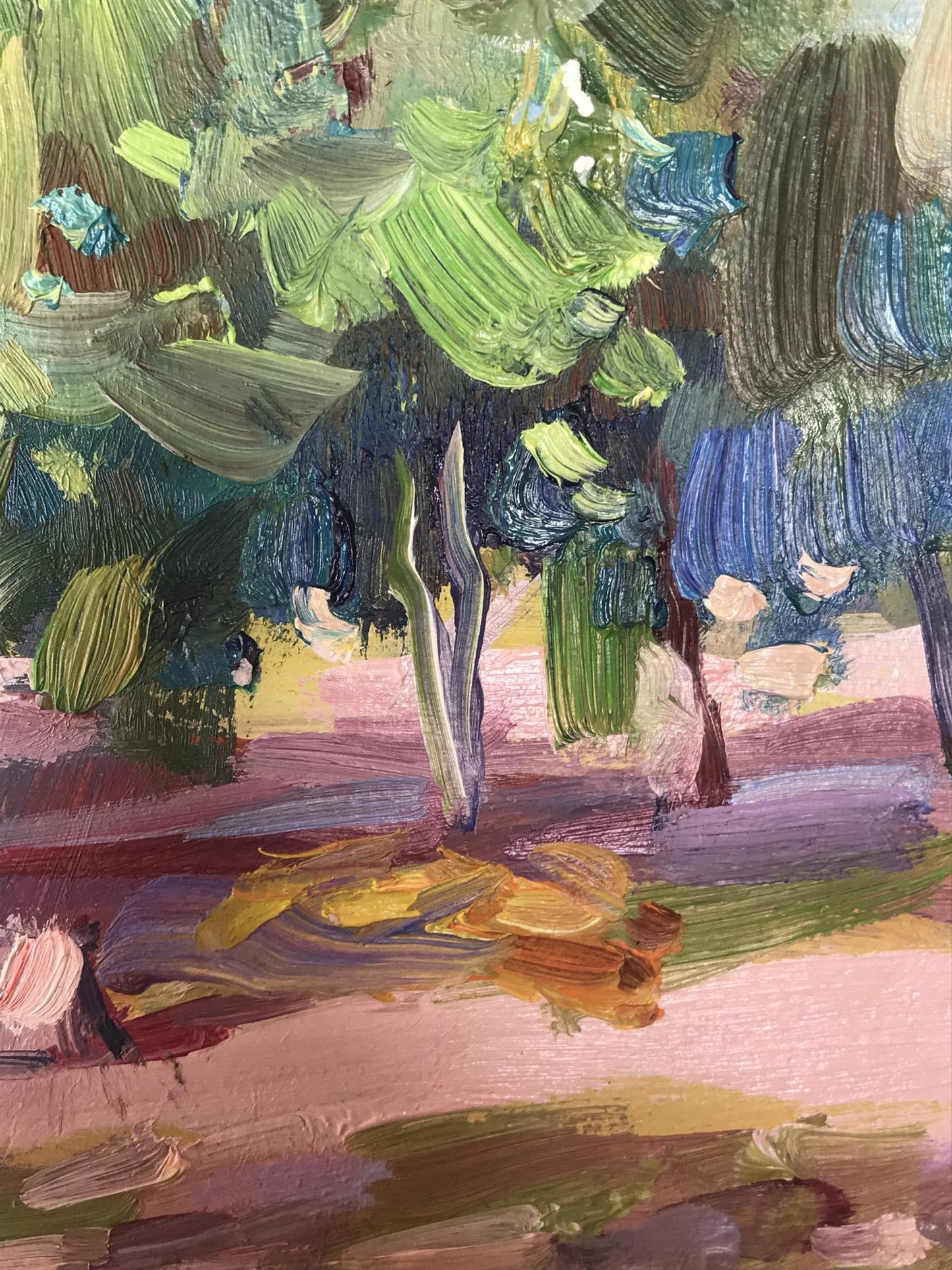 Oil painting Forest park Kuzeminsky Nikolay Borisovich