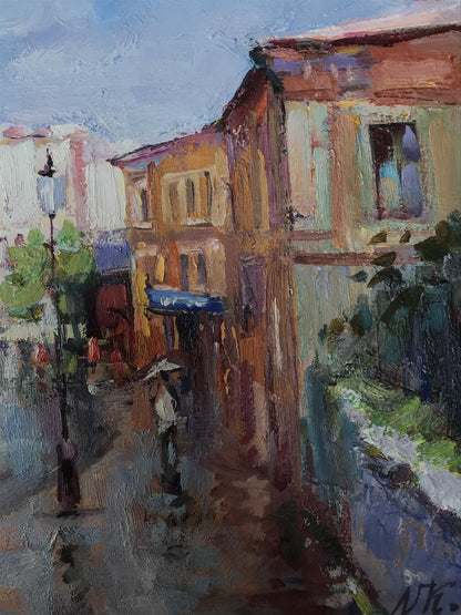 Oil painting Andrew's Descent Kuzeminsky Nikolay Borisovich