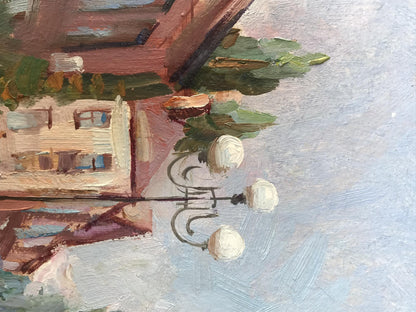 Oil painting Pokrov street central Kuzeminsky Nikolay Borisovich