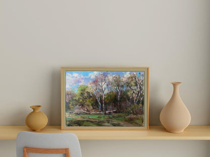 Oil painting Old forest Kuzeminsky Nikolay Borisovich