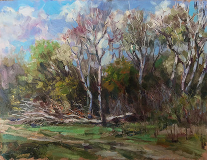 Oil painting Old forest Kuzeminsky Nikolay Borisovich