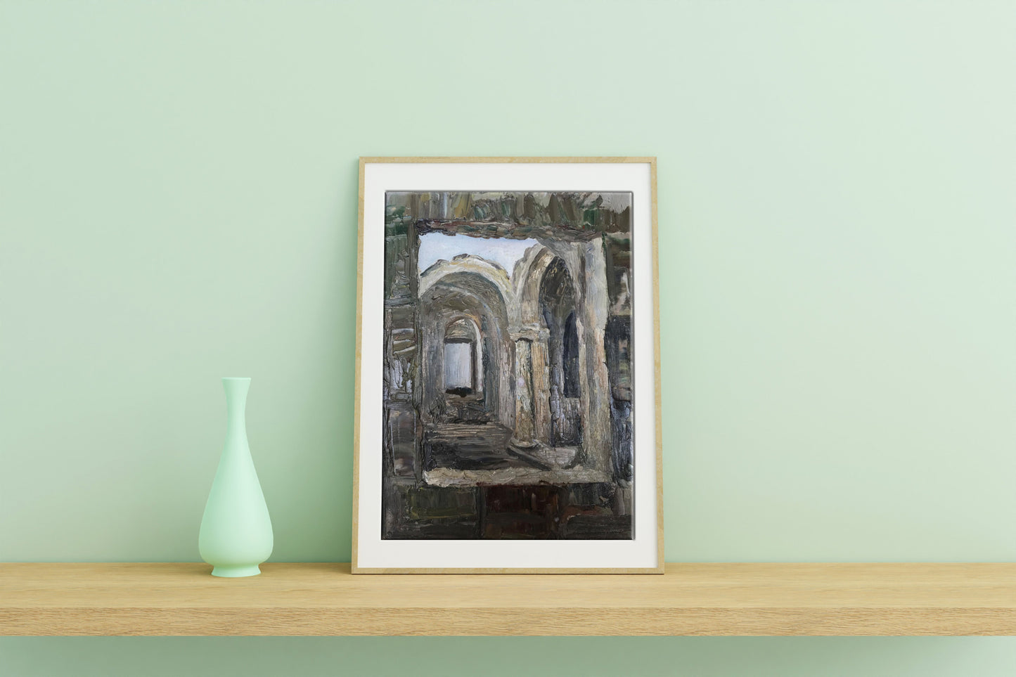 Oil painting Overlooking the streets Ogienko N.