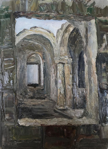 Oil painting Overlooking the streets Ogienko N.