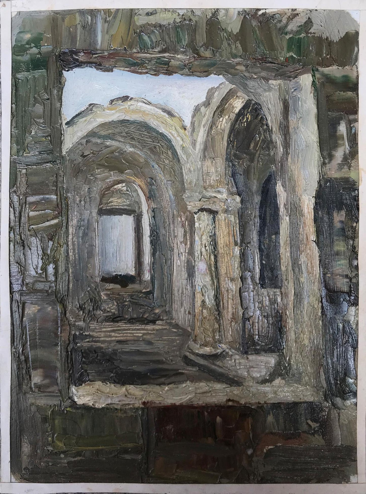 Oil painting Overlooking the streets Ogienko N.