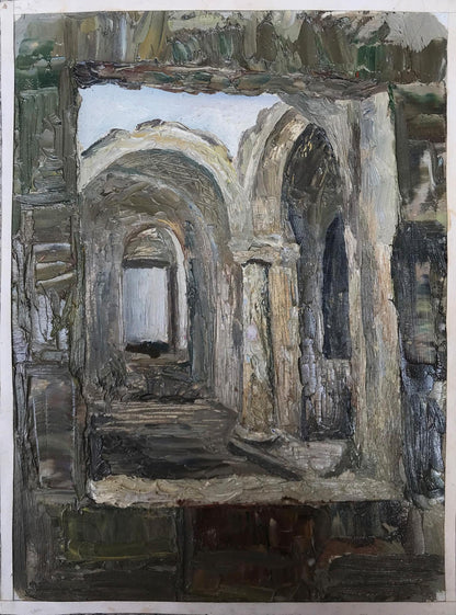 Oil painting Overlooking the streets Ogienko N.