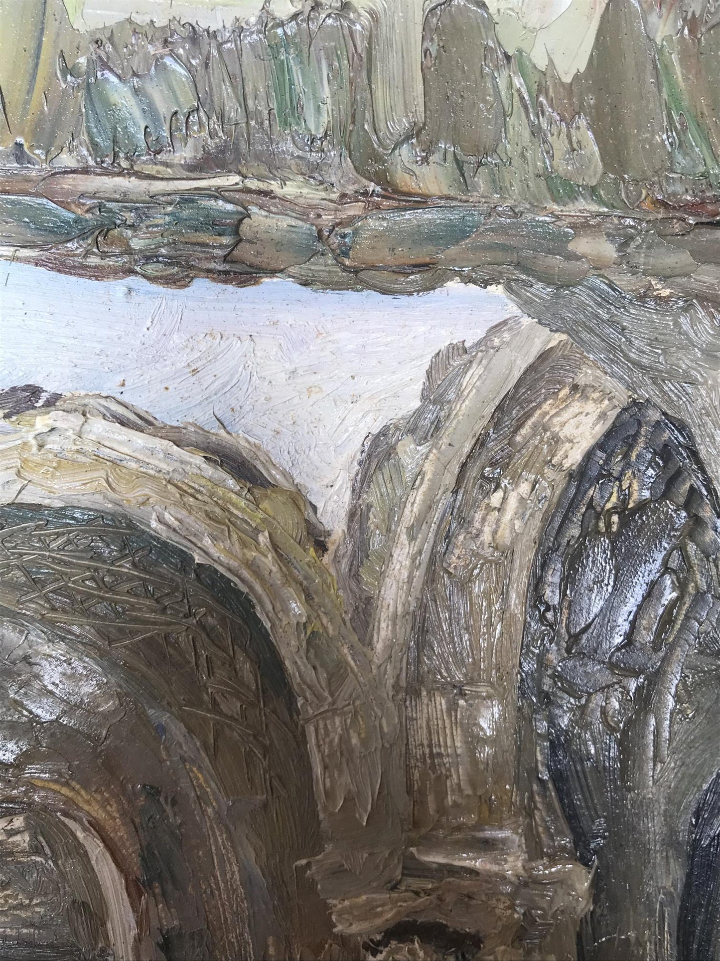 Oil painting Overlooking the streets Ogienko N.