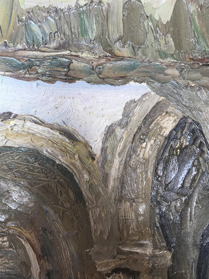 Oil painting Overlooking the streets Ogienko N.