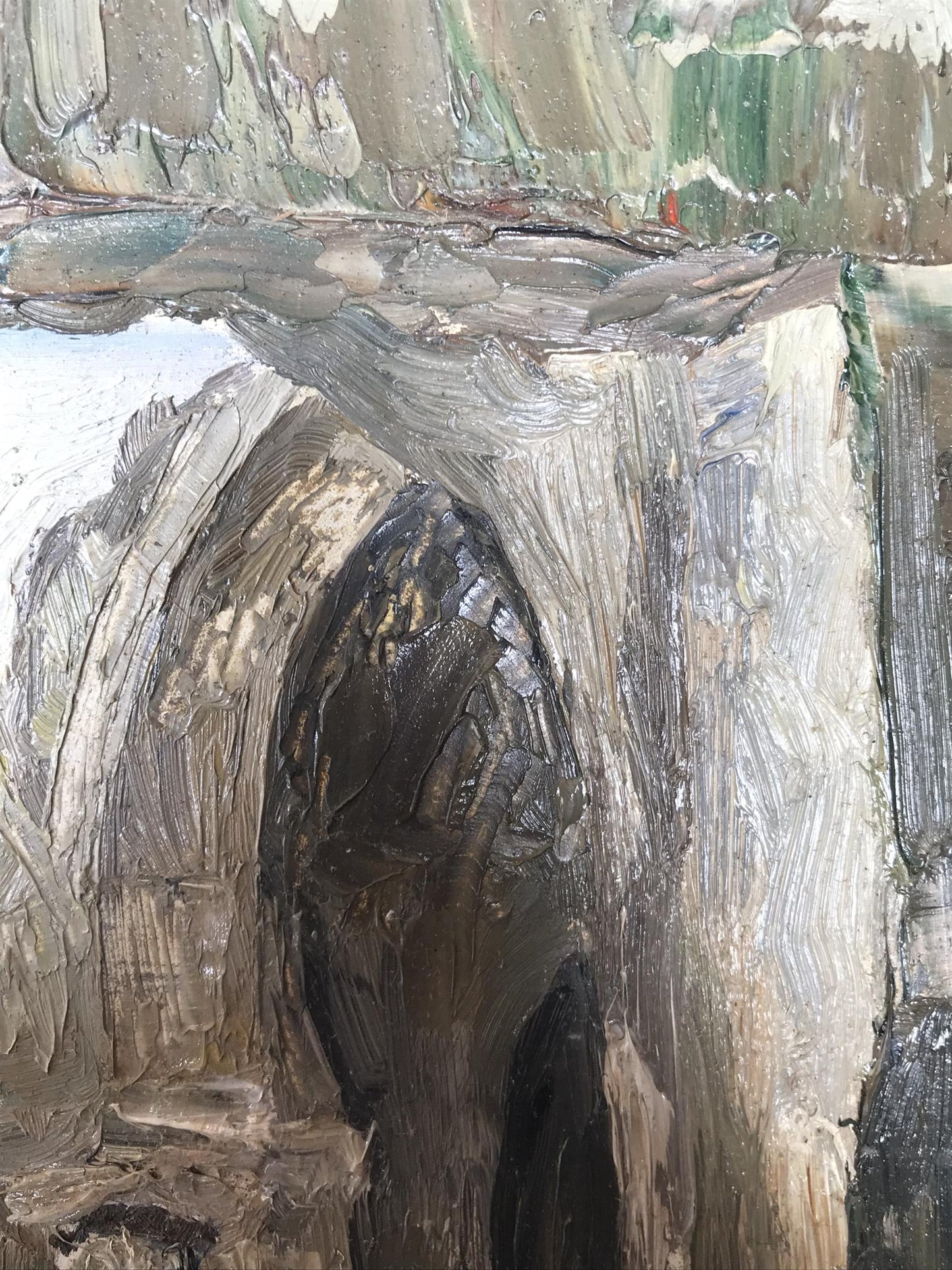 Oil painting Overlooking the streets Ogienko N.