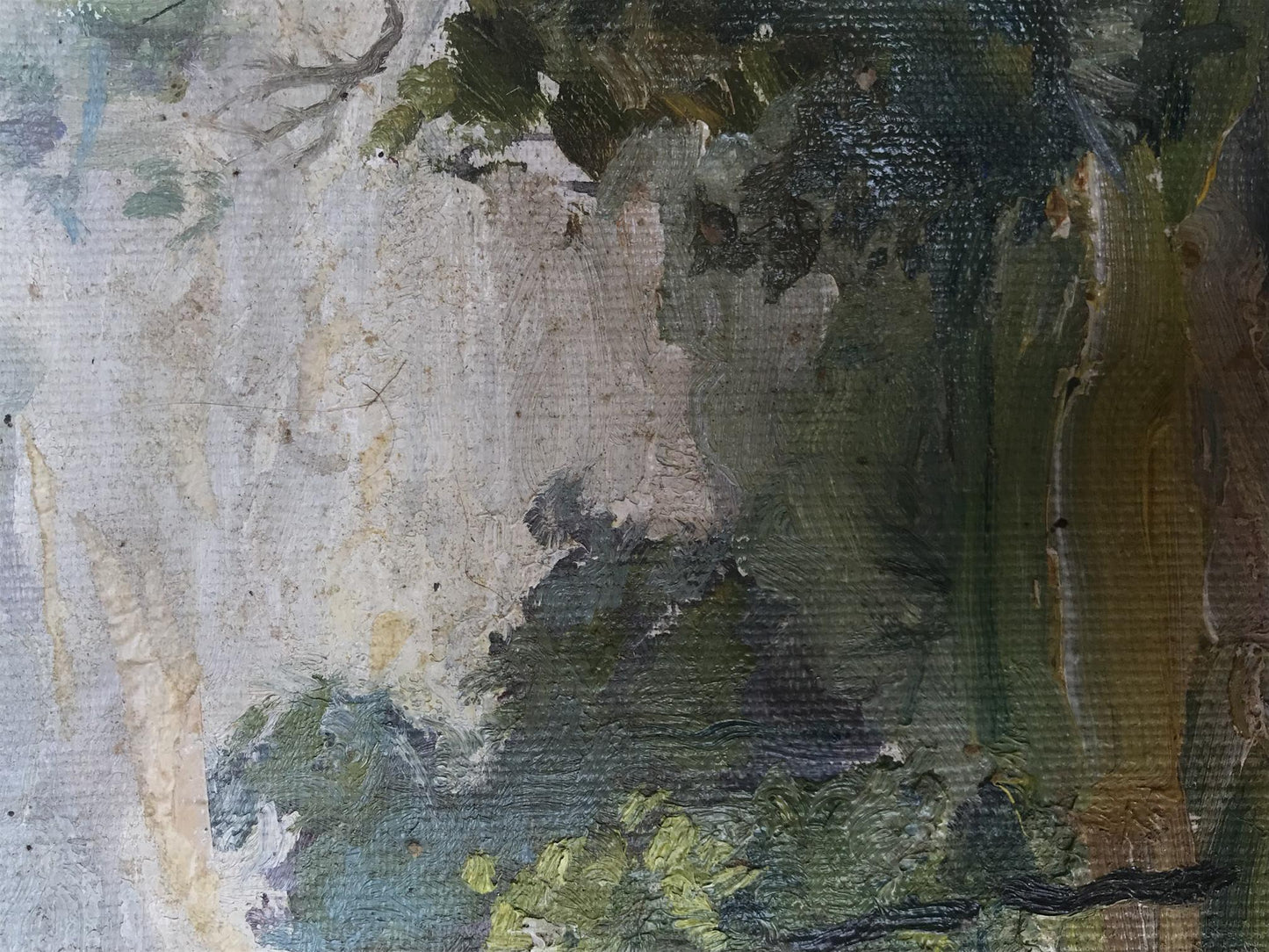 Oil painting Rest in the forest Unknown artist