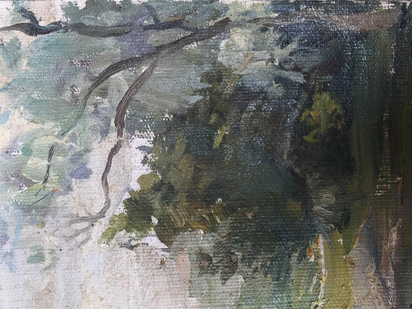 Oil painting Rest in the forest Unknown artist