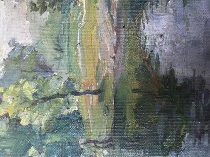 Oil painting Rest in the forest Unknown artist