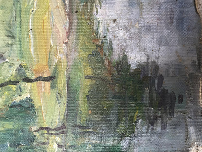 Oil painting Rest in the forest Unknown artist