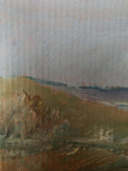 Oil painting House on the outskirts Unknown artist