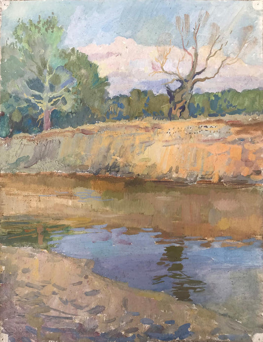 Oil painting River Psyol Wihyrovskii Victor