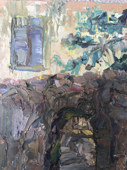 Oil painting City landscape Unknown artist