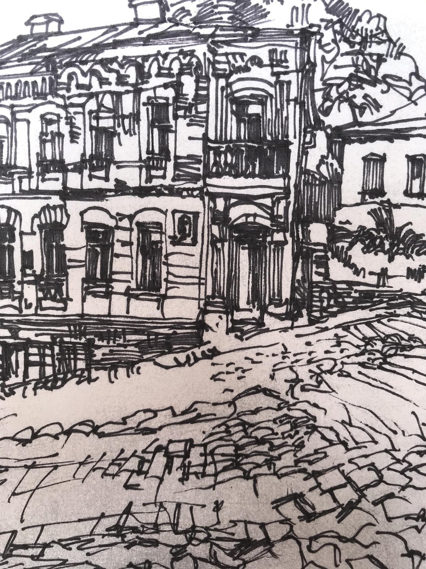 In this graphic portrayal by an unidentified artist, the grandeur of an ancient city is showcased