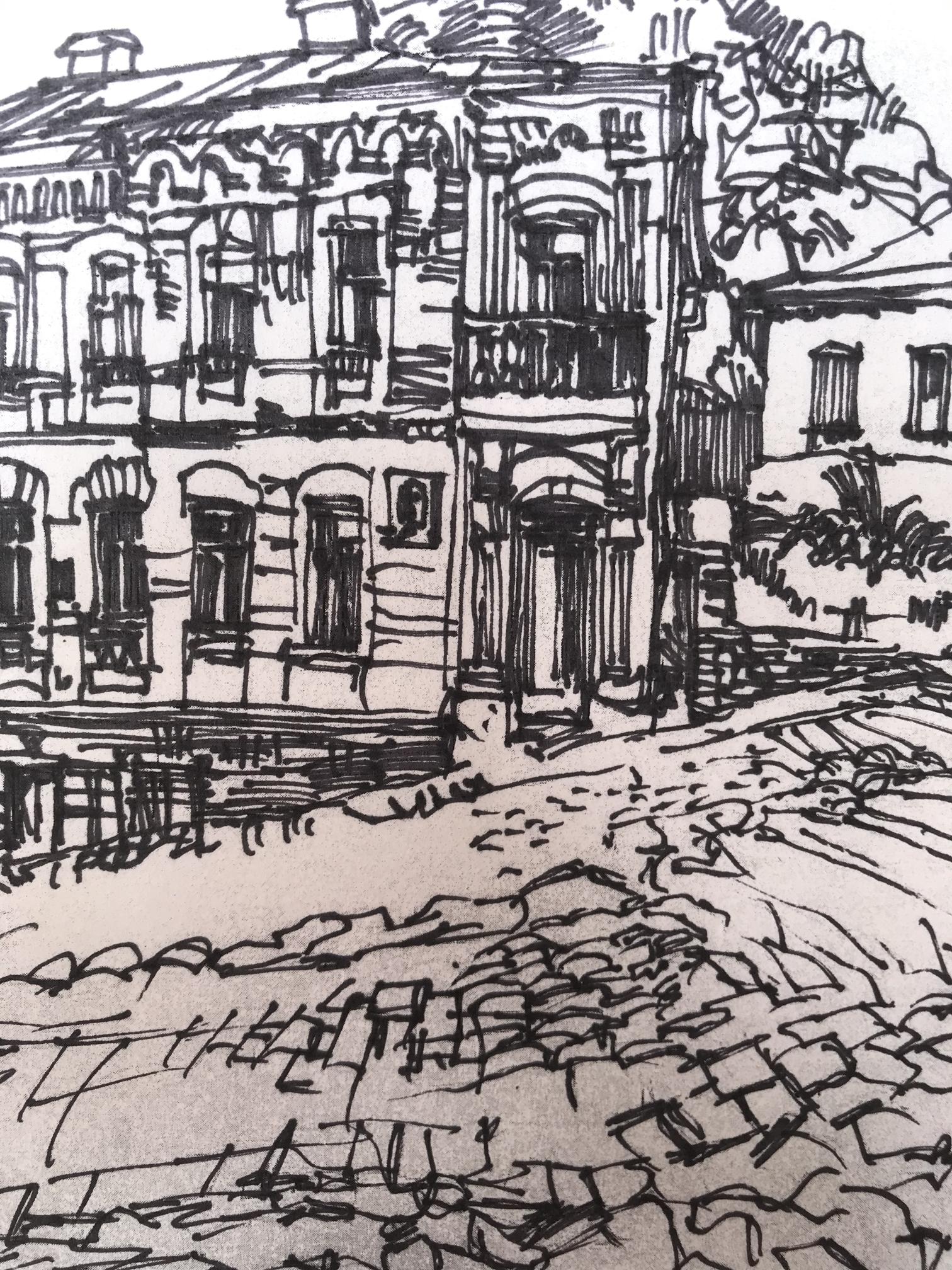 In this graphic portrayal by an unidentified artist, the grandeur of an ancient city is showcased