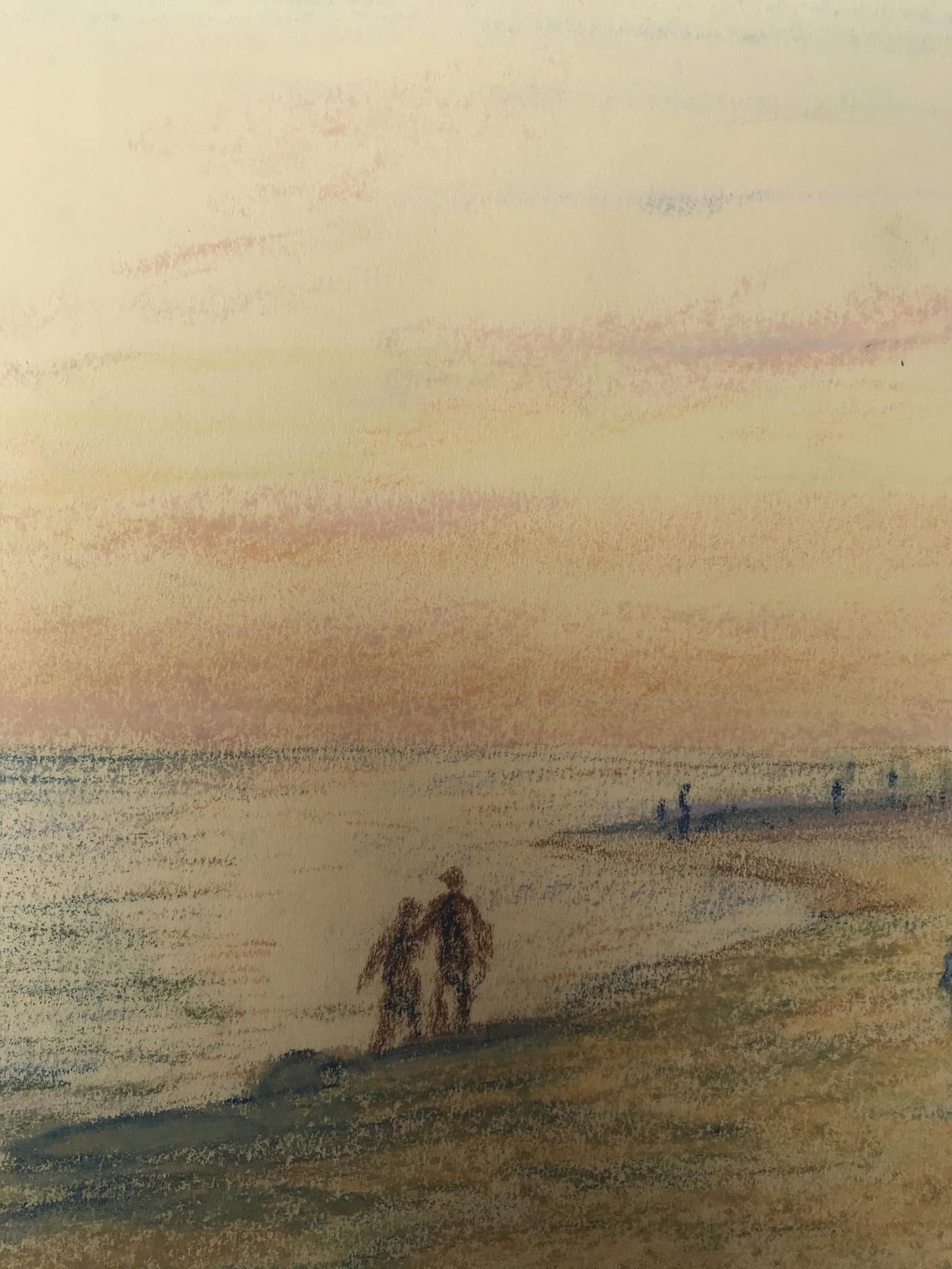 Pencils painting Seascape
