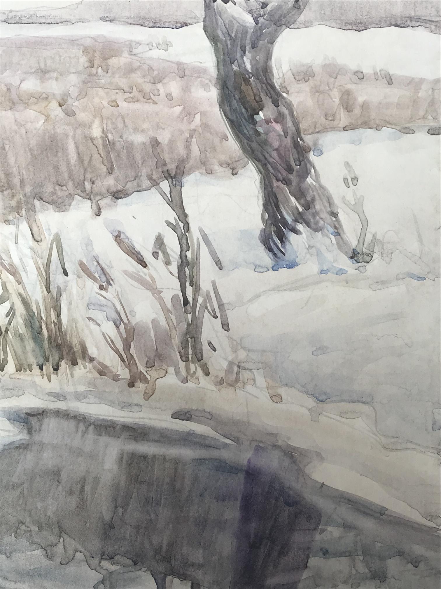 Winter countryside Landscape 