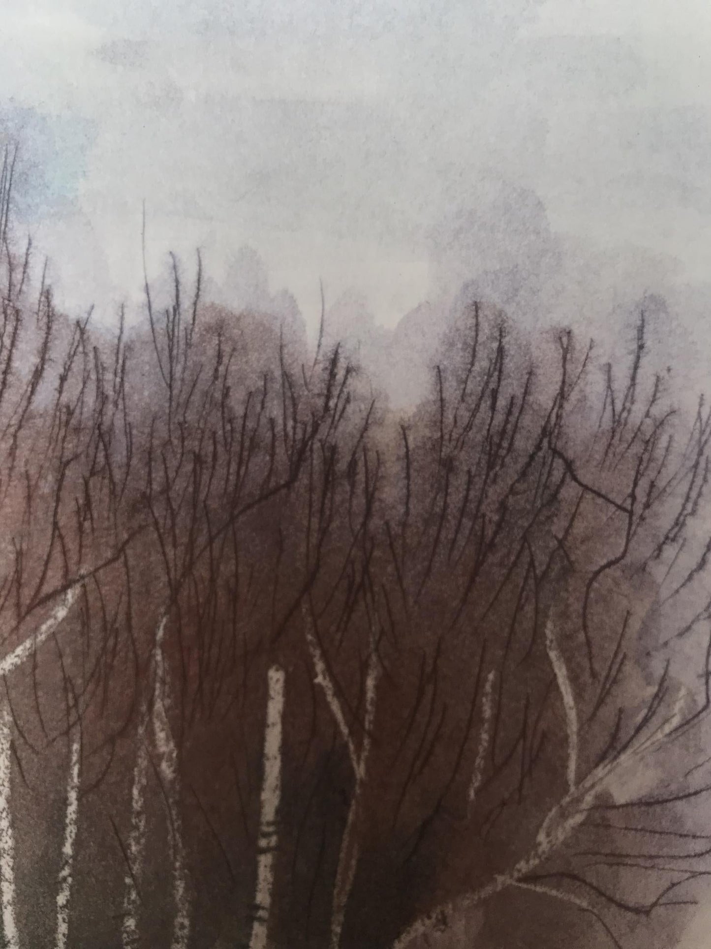 Watercolor painting Autumn came Unknown artist