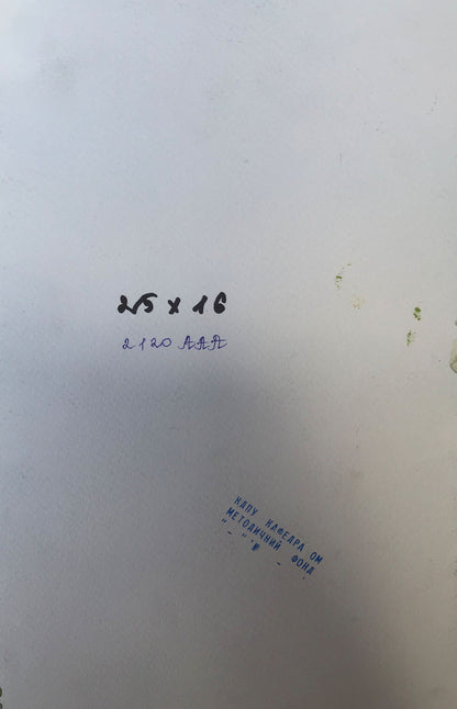 Watercolor painting Road in the field Unknown artist