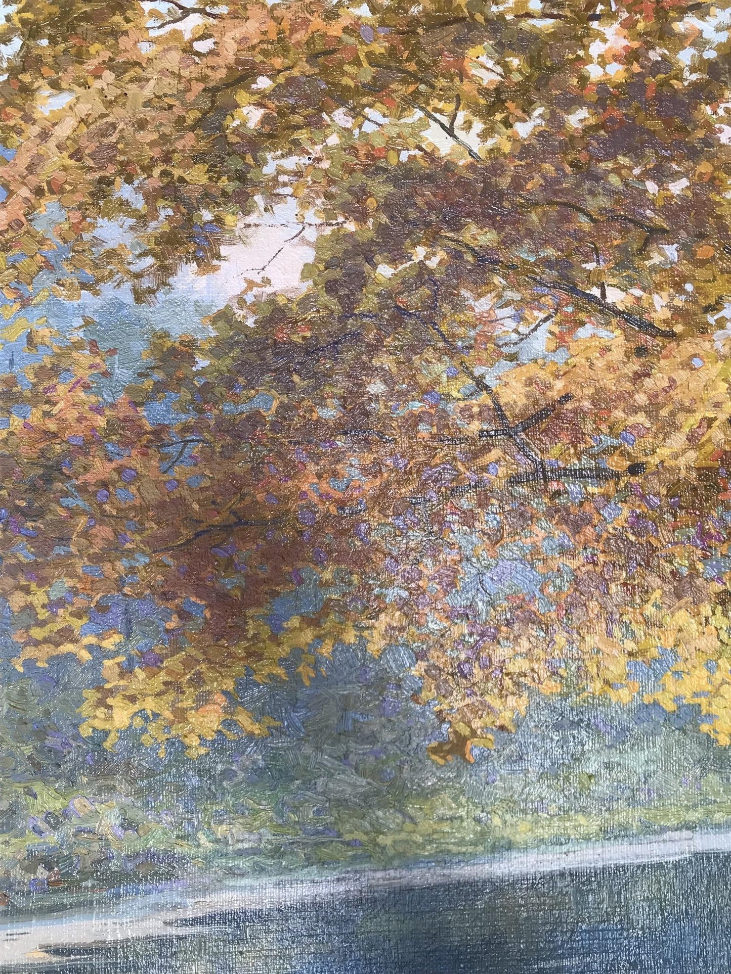 Oil painting Wonderful outdoor recreation Gerashchenko Volodymyr Fedorovich
