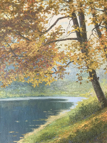 Oil painting Wonderful outdoor recreation Gerashchenko Volodymyr Fedorovich