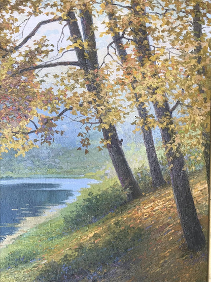 Oil painting Wonderful outdoor recreation Gerashchenko Volodymyr Fedorovich