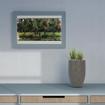 Oil painting City Park Nesterova A.