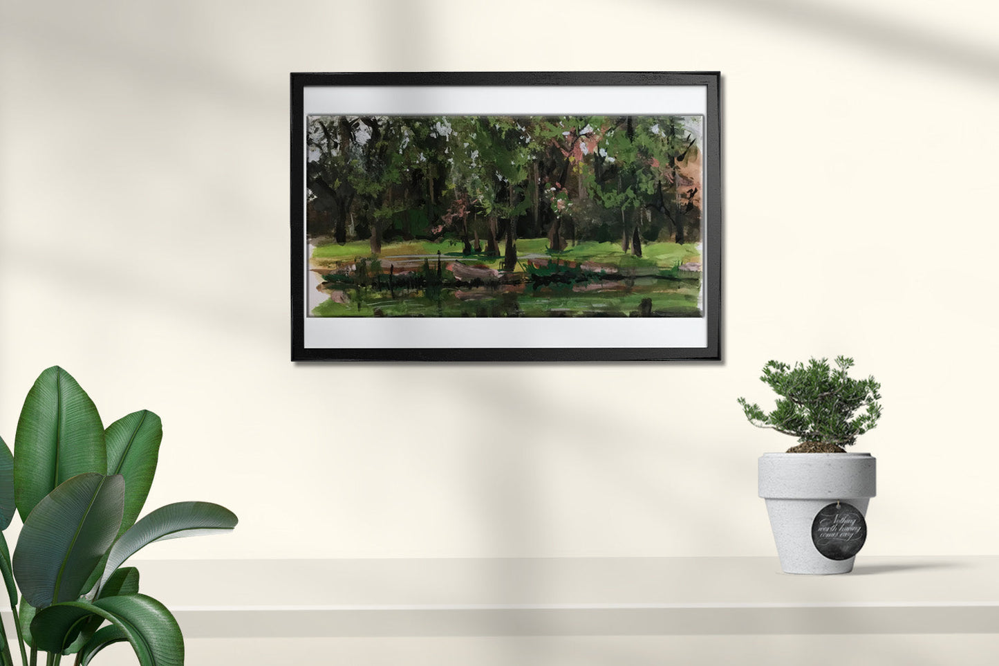 Oil painting City Park Nesterova A.