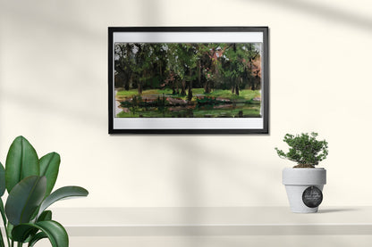 Oil painting City Park Nesterova A.