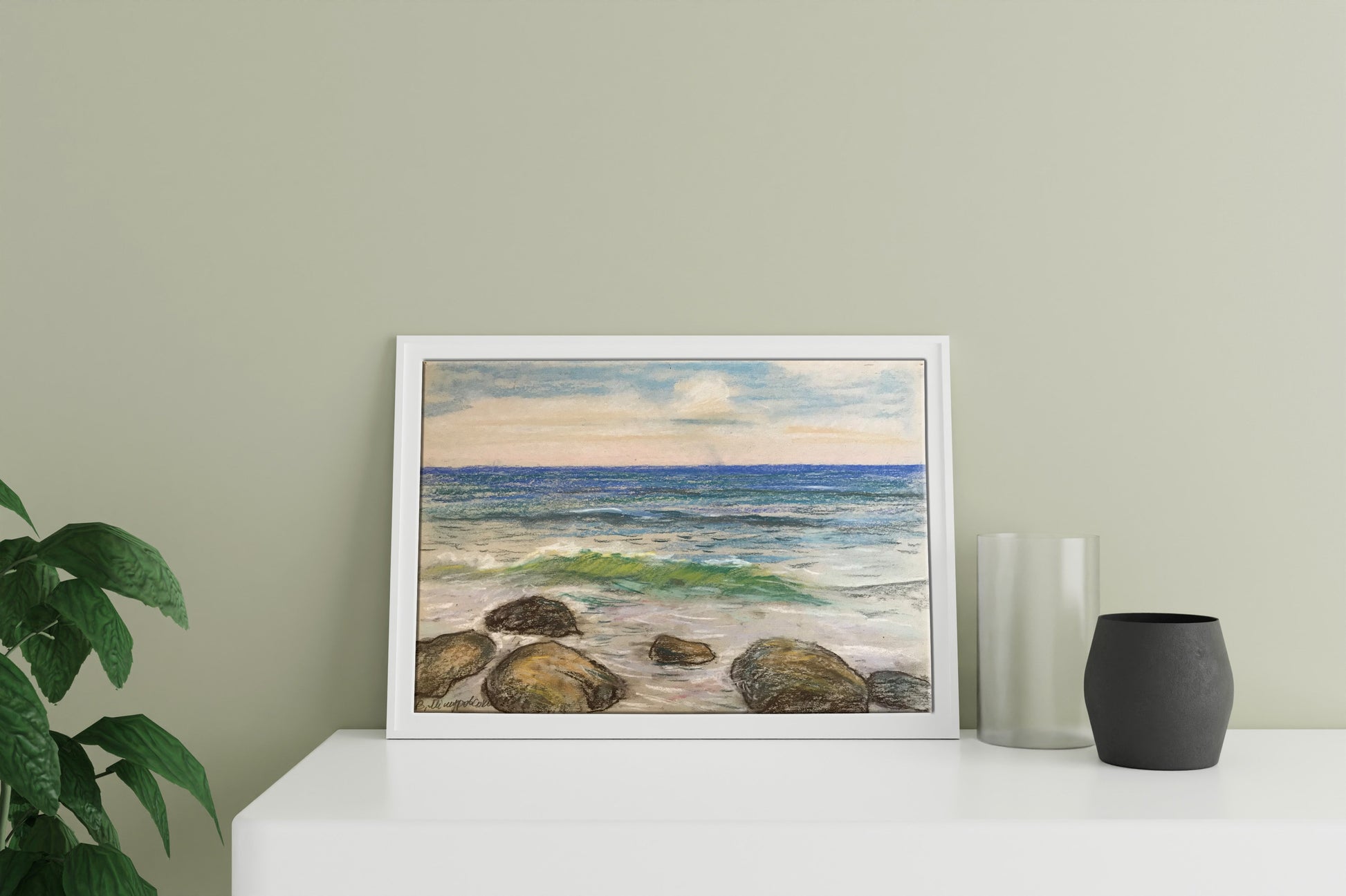 Pencils painting On the Black Sea