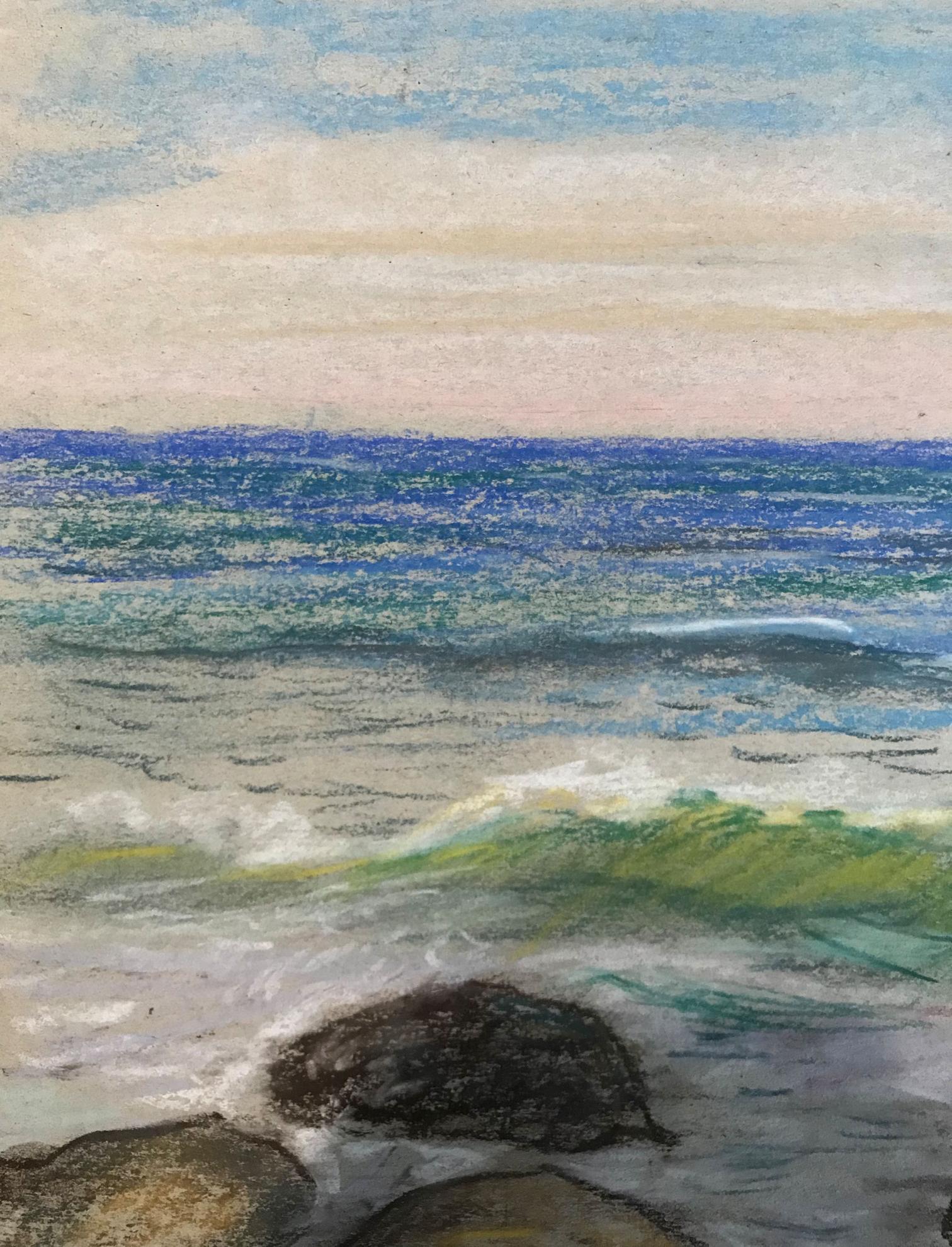 Pencils painting Nature Landscape 