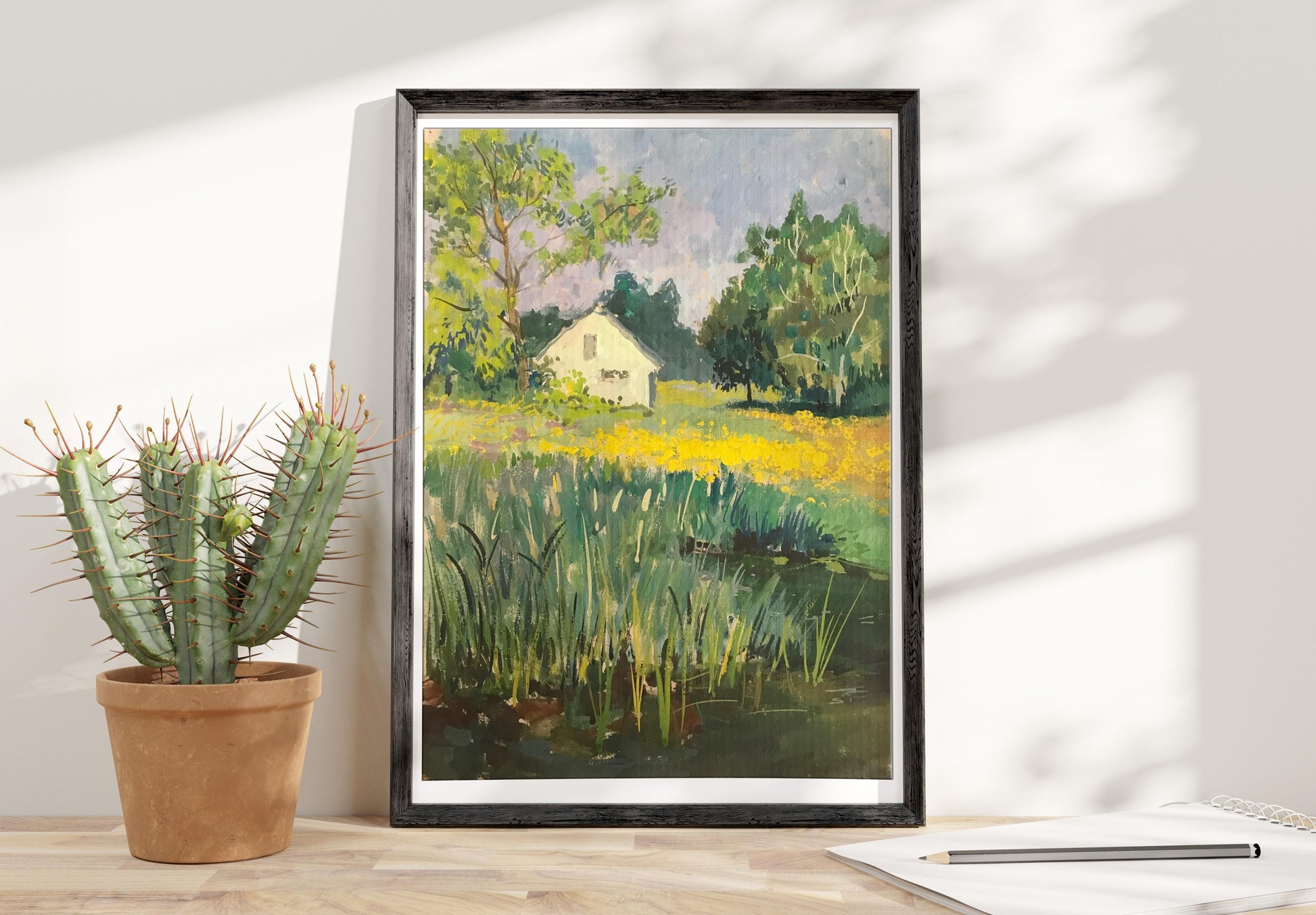 Dandelions Have Blossomed: Tempera Painting by Victor Wihyrovskii