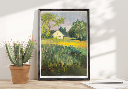 Dandelions Have Blossomed: Tempera Painting by Victor Wihyrovskii