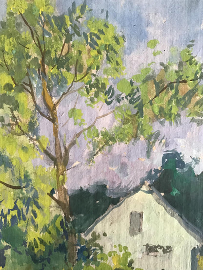 Tempera Artwork: Dandelions Have Blossomed by Victor Wihyrovskii