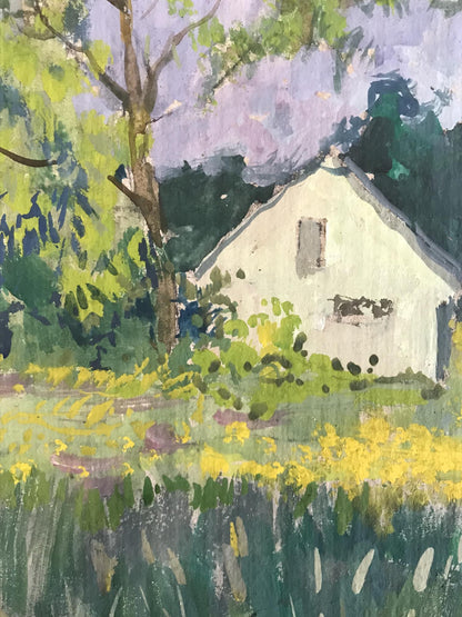 Tempera on Canvas: Dandelions Have Blossomed by Victor Wihyrovskii