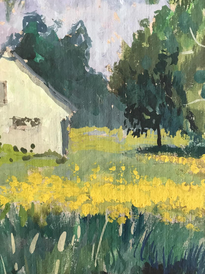 Victor Wihyrovskii's Artistry: Dandelions Have Blossomed in Tempera