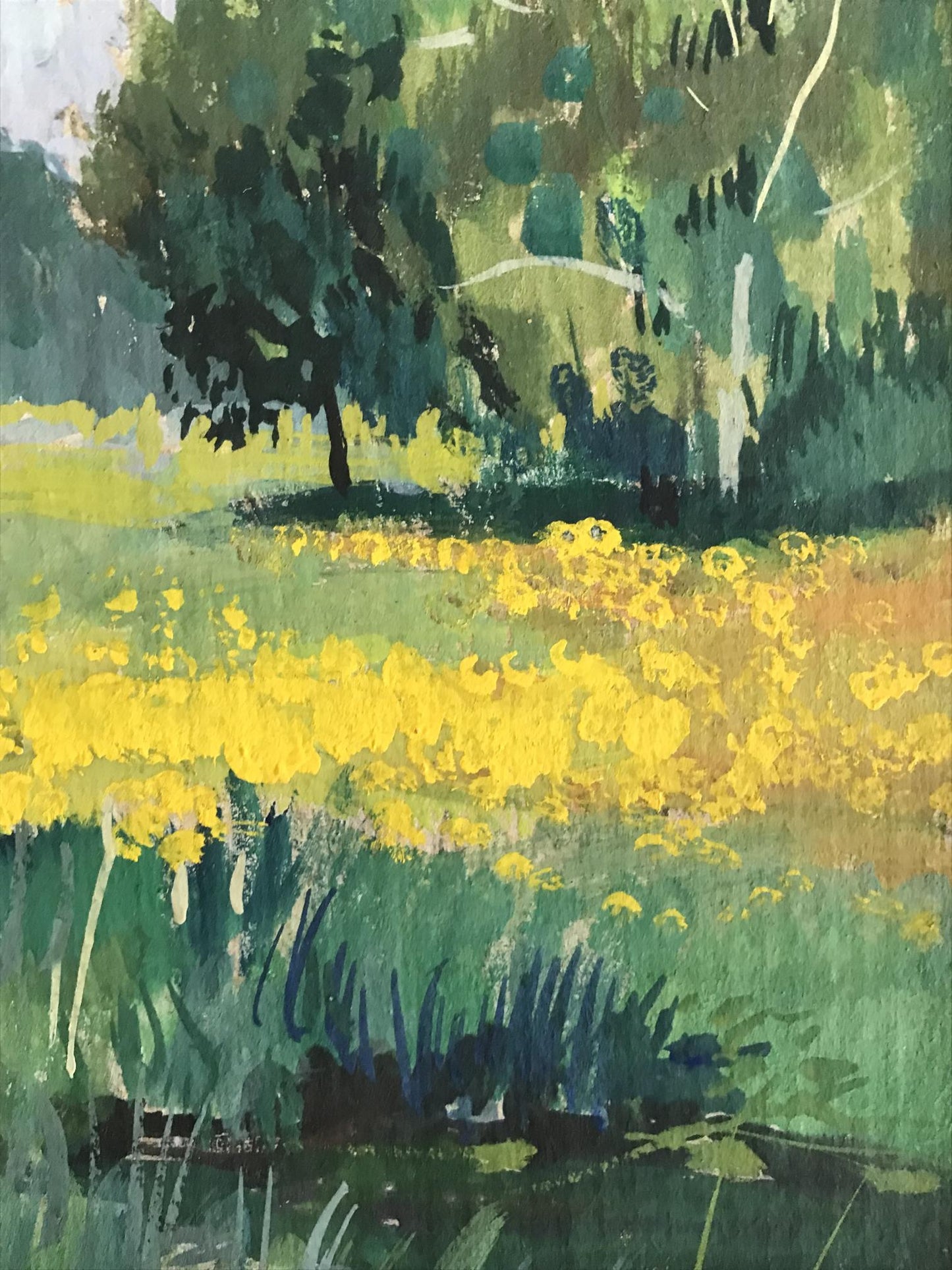 Tempera Masterpiece: Dandelions Have Blossomed by Victor Wihyrovskii