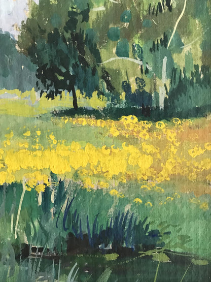 Tempera Masterpiece: Dandelions Have Blossomed by Victor Wihyrovskii