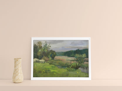 Tempera painting Spring 