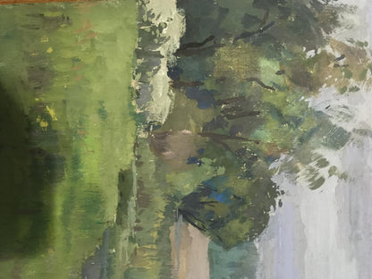 Tempera painting Nature Landscape 