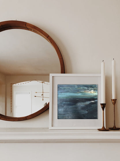 Oil painting Night landscape Unknown artist