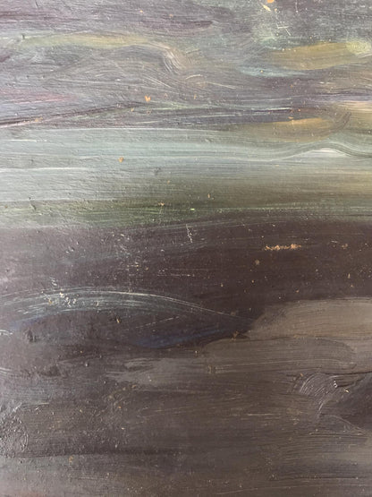 Oil painting Night landscape Unknown artist