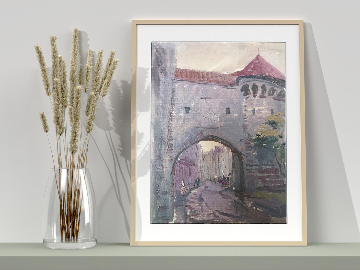 Oil painting Fortress Unknown artist